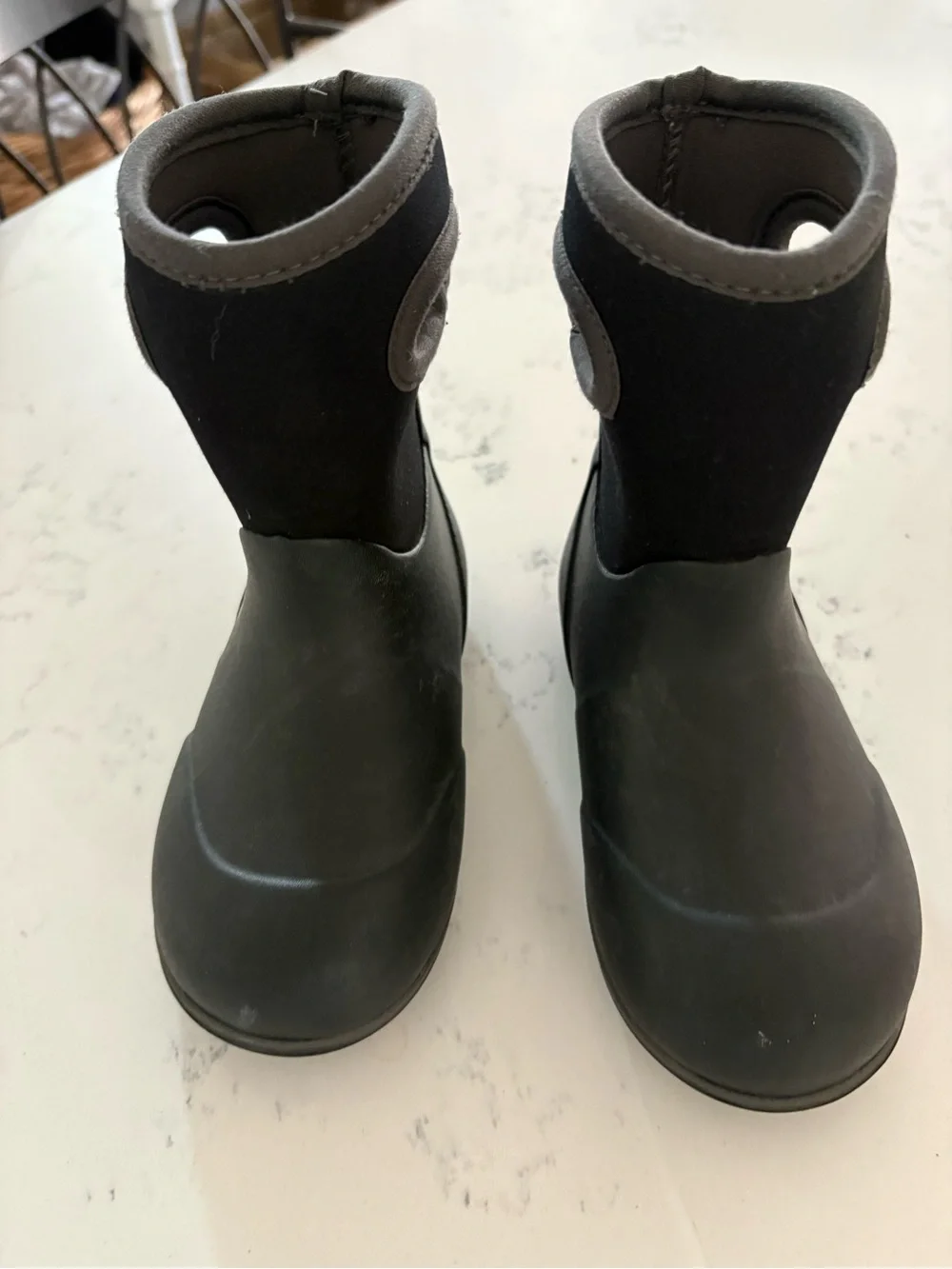 Bogs Black Kids Pull-On Rain & Snow Boots